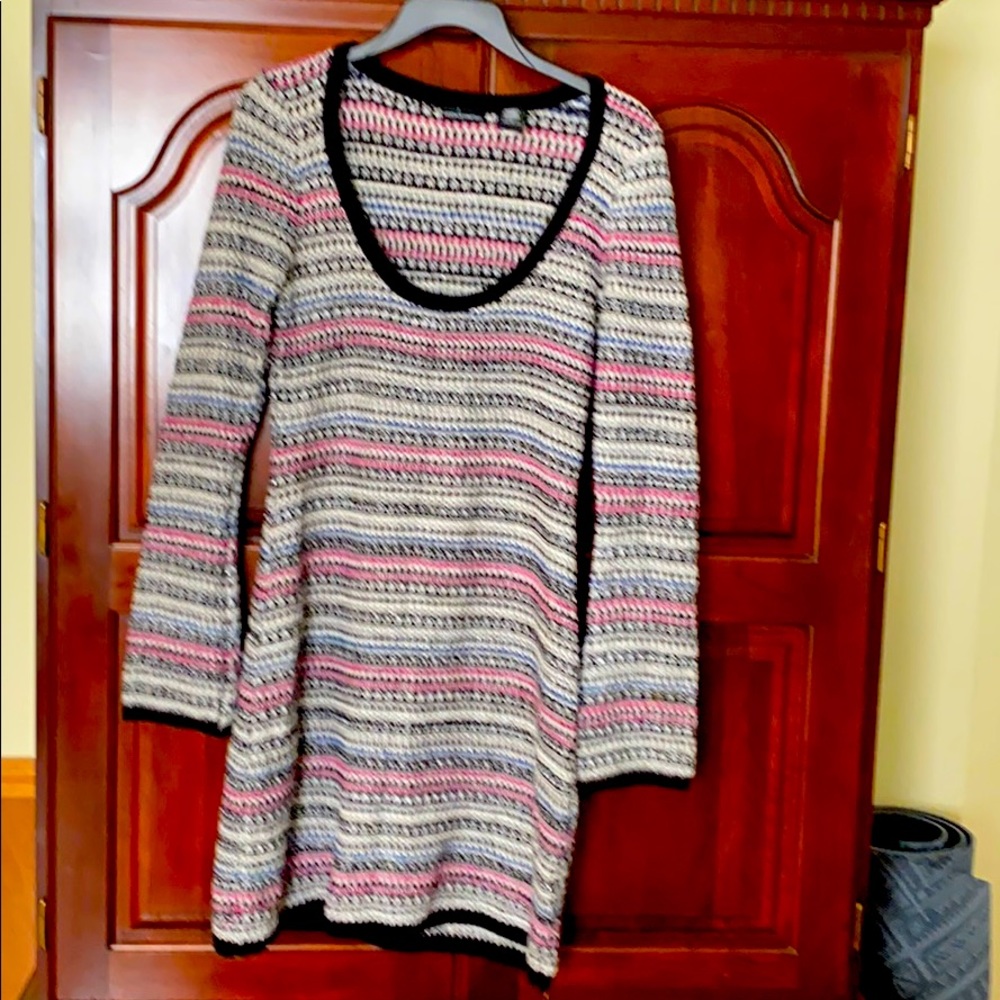 Multicolored sweater dress. Very gently worn